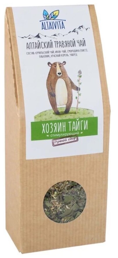 Алтайский Травяной чай Хозяин тайги 80 грамм крафт-пакет