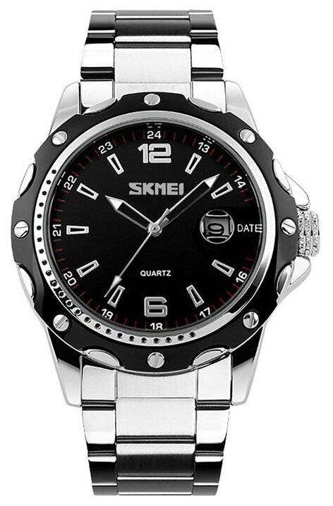 Наручные часы SKMEI Quartz, черный, серебряный