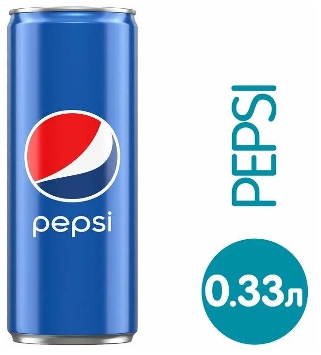 Напиток газированный Pepsi Cola 24 банки по 0,33 л, Польша - фотография № 2