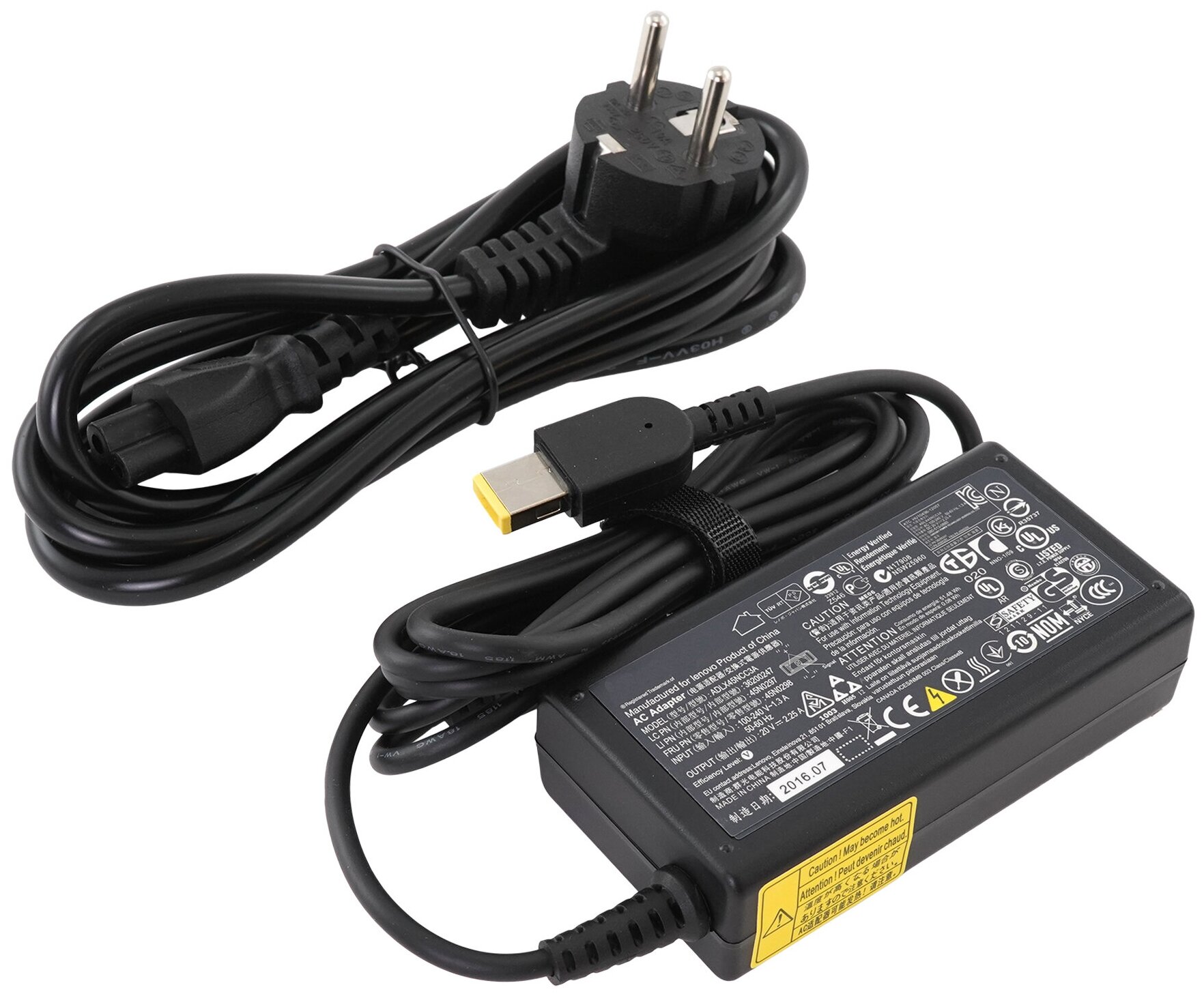 Блок питания для ноутбука Lenovo 20V 2.25A (45W) USB Type