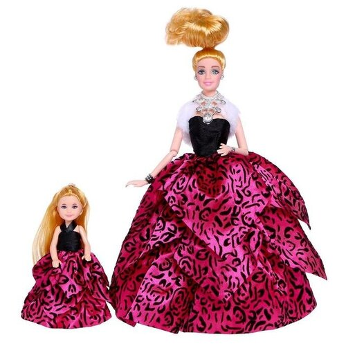 Кукла-модель с дочкой Family Look «Будь в тренде» розовая кукла модель с дочкой family look будь в тренде