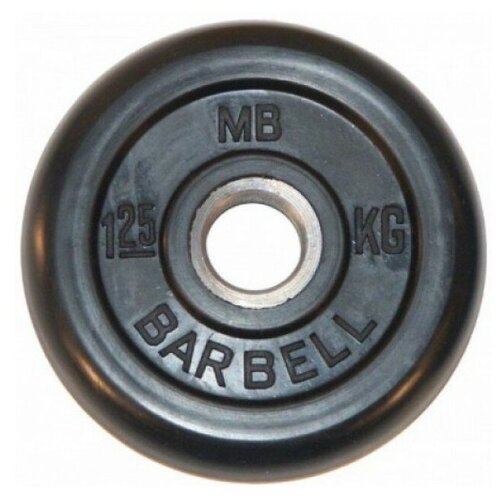 фото 1.25 кг диск (блин) mb barbell (черный) 31 мм.