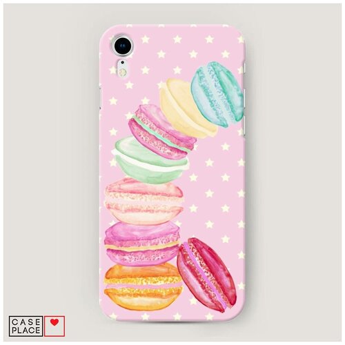 фото Чехол пластиковый iphone xr (10r) пирамидка макарони case place