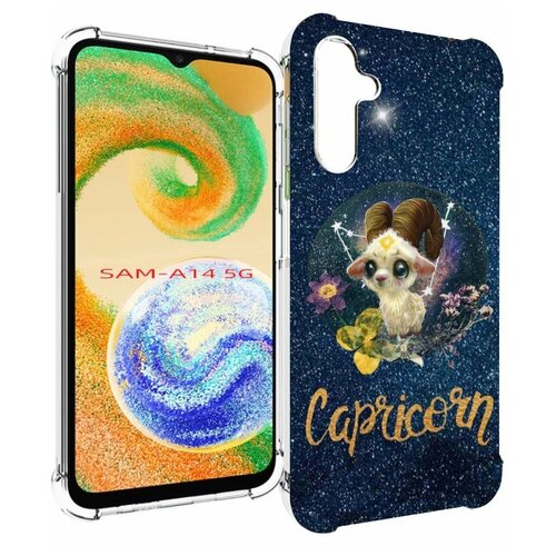 Чехол MyPads знак зодиака козерог 3 для Samsung Galaxy A14 4G/ 5G задняя-панель-накладка-бампер чехол mypads китайскийвоин для samsung galaxy a14 4g 5g задняя панель накладка бампер