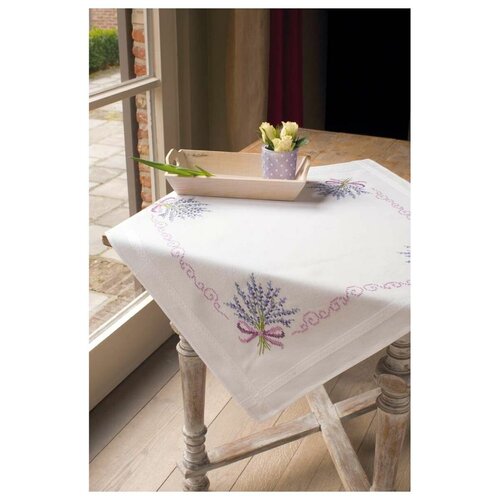 Набор для вышивания Vervaco Скатерть Лаванда, PN-0013208, 80 х 80 см