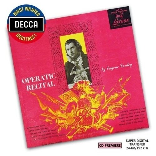 AUDIO CD Operatic Recital by Eugene Conley Decca Most Wanted Recitals Vol. 8. 1 CD