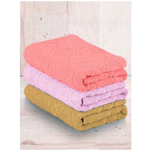 фото Набор махровых полотенец yasmin 3шт(50*100) туркмения