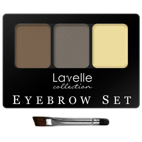 Lavelle Набор для бровей Eyebrow set с воском, 01 палетка для бровей lavelle collection eyebrow set 9 гр