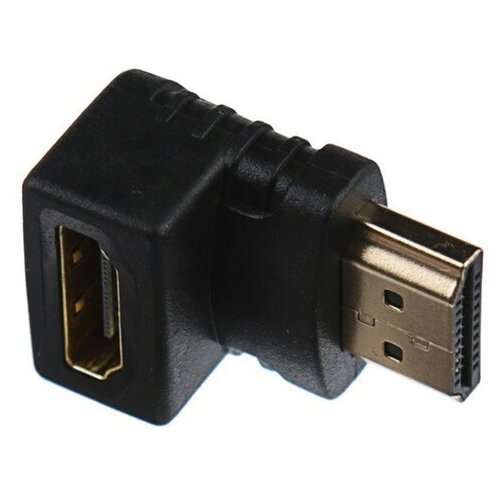 Переходник LuazON, HDMI (M) - HDMI (F), угловой адаптер переходник hdmi f hdmi f угловой