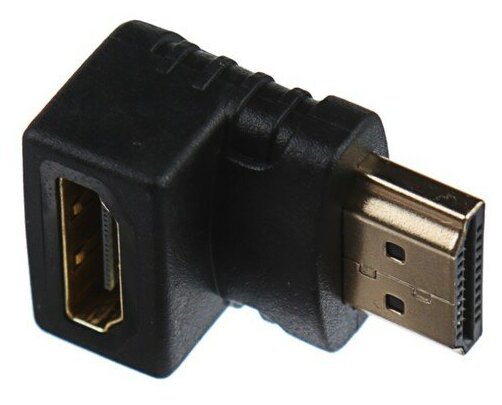 Переходник LuazON, HDMI (M) - HDMI (F), угловой