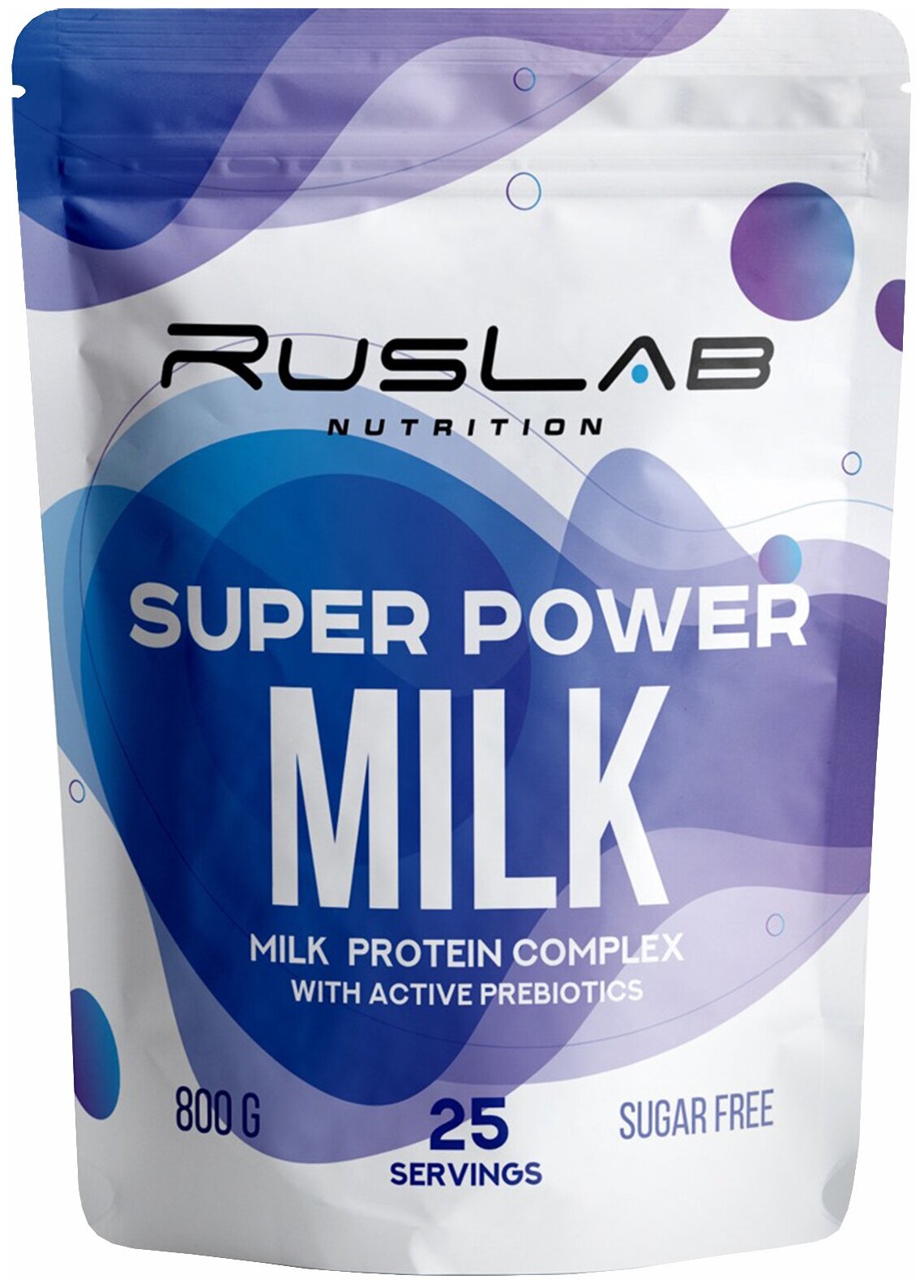 Казеиновый протеин SUPER POWER MILK,белковый коктейль (800 гр),вкус клубника со сливками