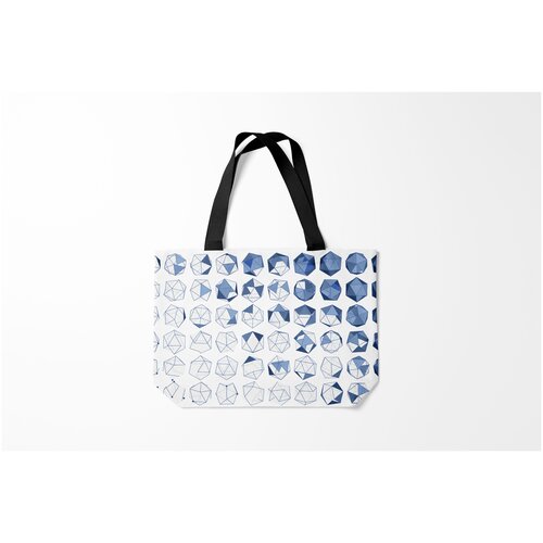 фото Сумка-шоппер / 46х35 см / тренды / геометрия геометрические фигуры burnettie