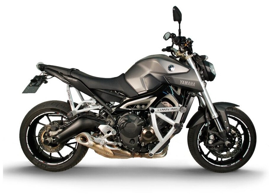 Клетка на мотоцикл YAMAHA MT-09 FZ-09 TRACER `13-`16; XSR900 `16-`21 CRAZY IRON серии DAMPER