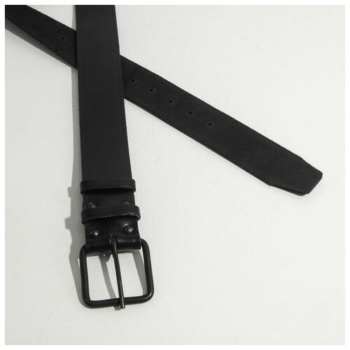 фото Ремень мужской, ширина 4.5 см, пряжка металл, цвет чёрный yandex market