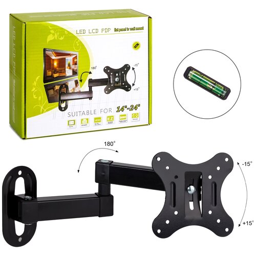 Кронштейн на стену для ТВ, Телевизора, Монитора TU-CP101 диагональ 14