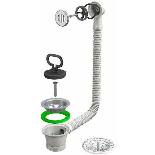 Слив-перелив для мойки Bonomini 1945MG64B0WZ