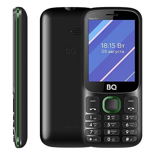 Сотовый телефон BQ 2820 Step XL+ Black-Green сотовый телефон bq 2411 shell black