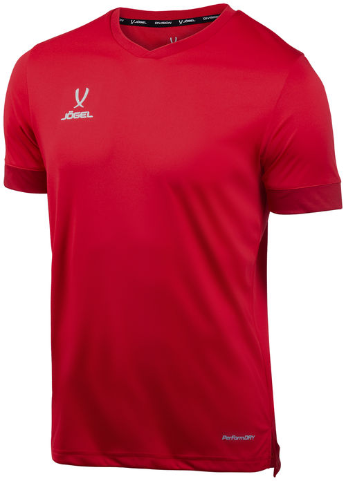 Футбольная футболка Jogel, силуэт прямой, размер YS, белый, красный