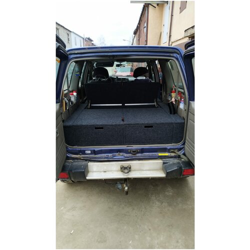 Органайзер в багажник для Nissan Patrol Y61 (2 выдв. ящика+спальник)