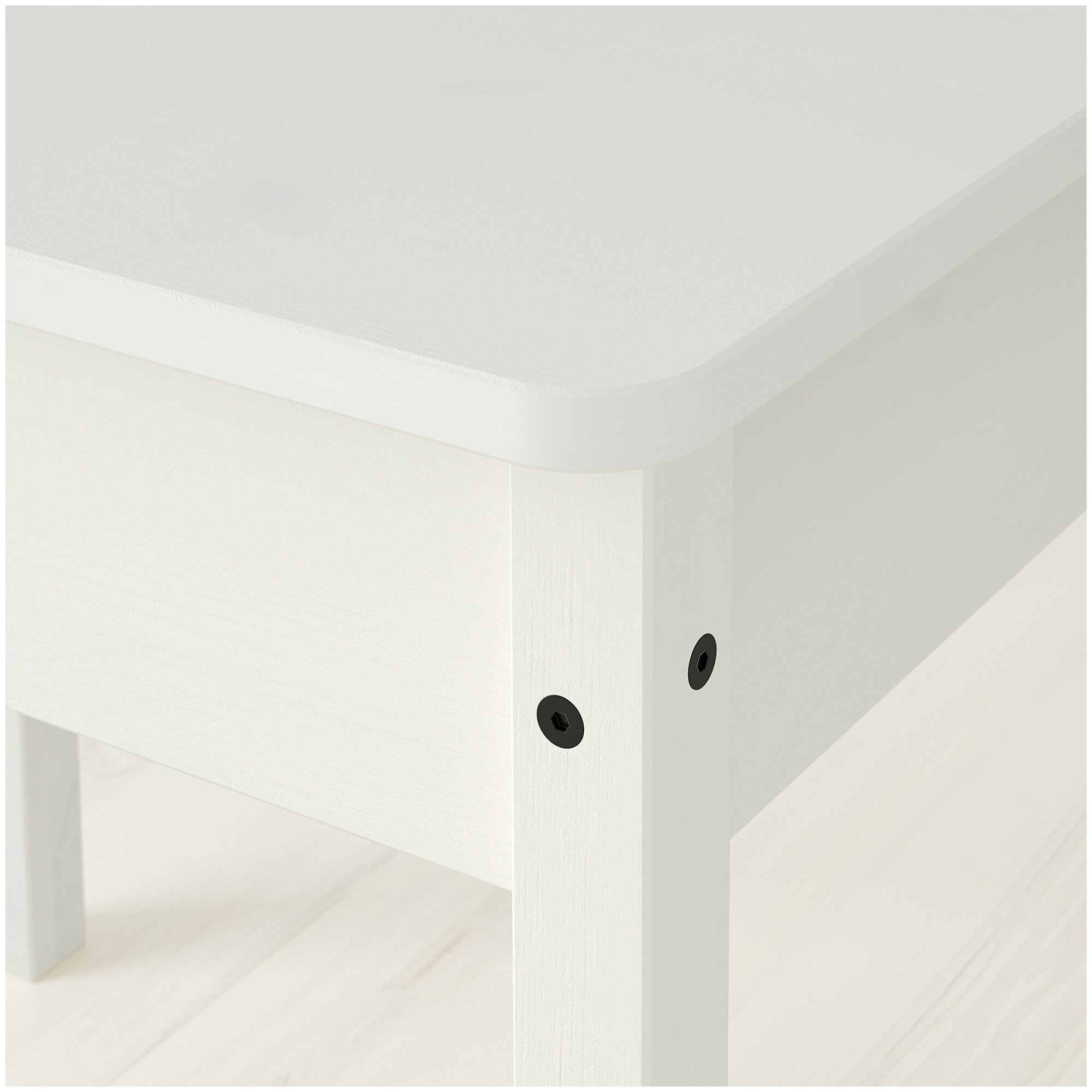 SUNDVIK сундвик стол с отделением для хранения 60x45 см белый - фотография № 3