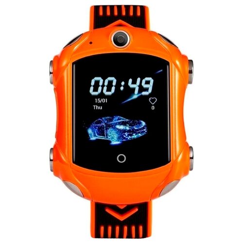 фото Детские умные часы smart baby watch kt14 с видео-звонком 4g (оранжевый)