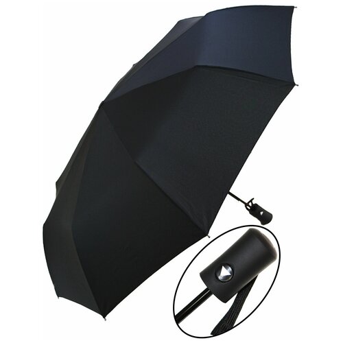 Мужской складной зонт RAINBRELLA полуавтомат 121-8PG/черный