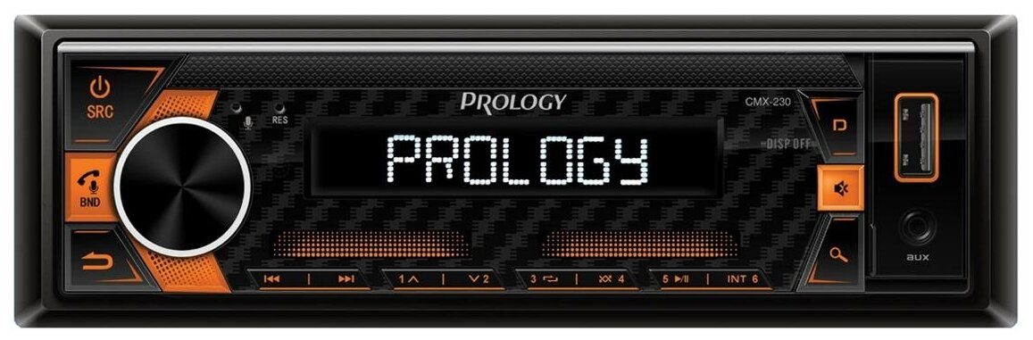 Головное устройство PROLOGY CMX-230 FM / USB ресивер с Bluetooth, с подсветкой