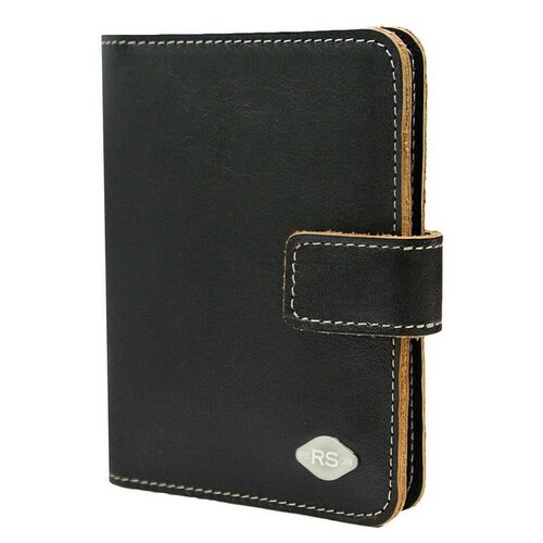 Обложка , натуральная кожа, подарочная упаковка, черный