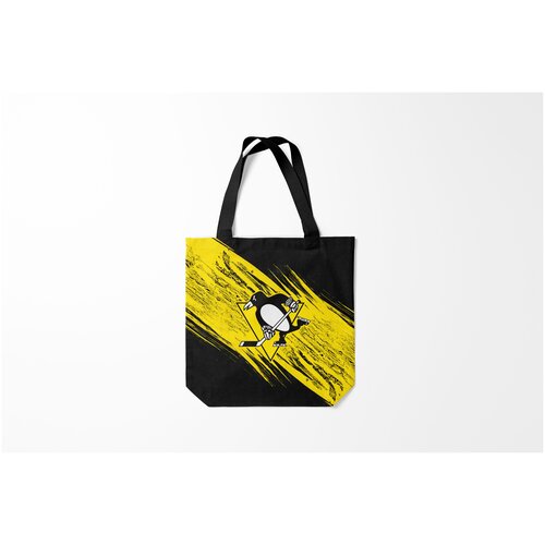 фото Сумка-шоппер / 40х40 см / хоккей / nhl pittsburgh penguins sport burnettie