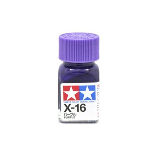 X-16 Purple gloss, enamel paint 10 ml. (Фиолетовый глянцевый) Tamiya 80016