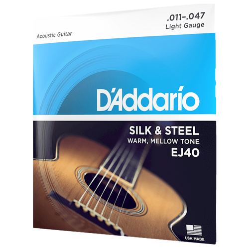 Набор струн D'Addario EJ40, 1 уп. струны для акустических фолк гитар orphee p 40