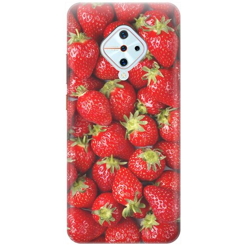 фото Re:pa накладка transparent для vivo v17 с принтом "клубника"