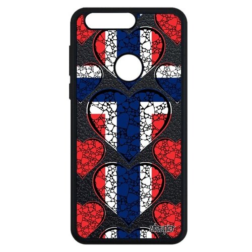 фото Защитный чехол на мобильный // honor 8 // "флаг норвегии с сердцем" любовь страна, utaupia, цветной