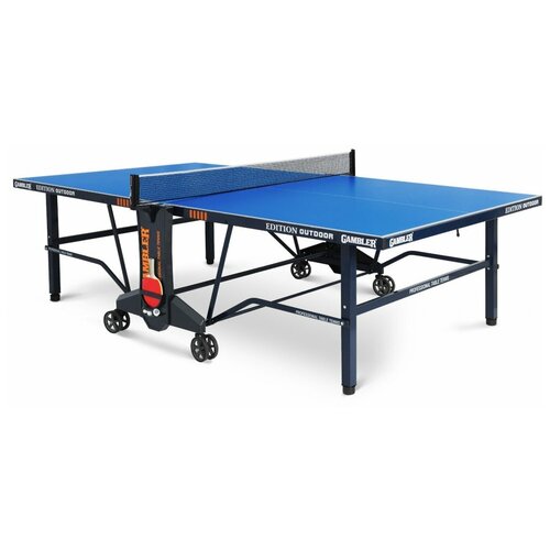 GAMBLER стол теннисный Edition Outdoor Blue