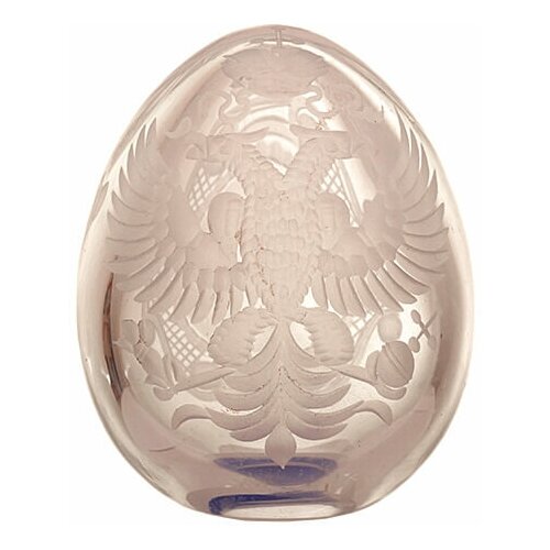 Пасхальное яйцо хрустальное двуглавый орёл