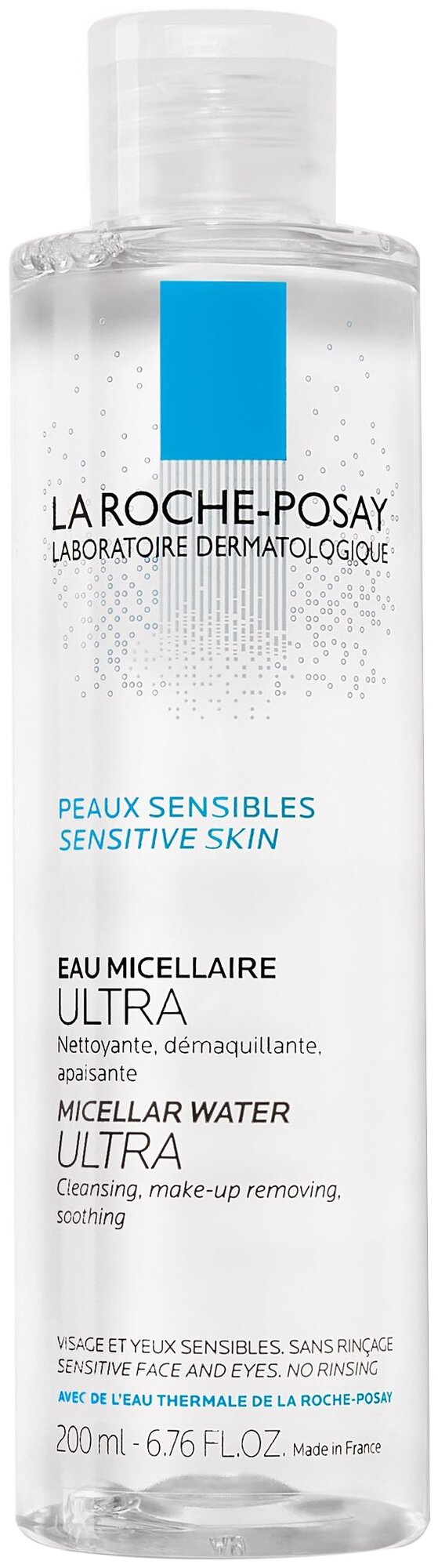 Вода La Roche-Posay (Ля рош-позе) Ultra мицеллярная для чувствительной кожи 400 мл Косметик Актив Продюксьон - фото №1