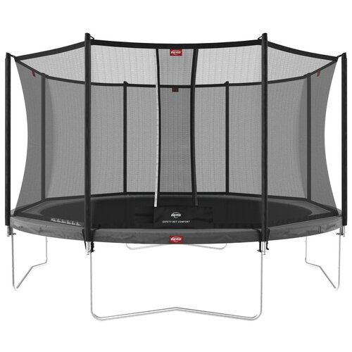 Батут BERG Favorit Grey 430 + защитная сетка Safety Net Comfort (35.14.13.00+35.74.14.03)