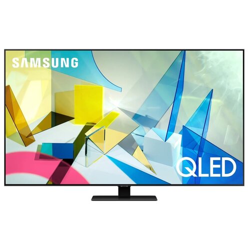 фото 50" телевизор samsung qe50q87tau qled, hdr (2020), черненое серебро