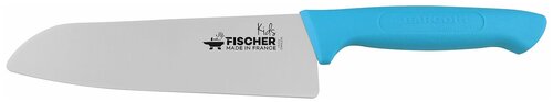 Шеф-нож Santoku Fischer kids клинок 18 см Fischer Bargoin голубая ручка