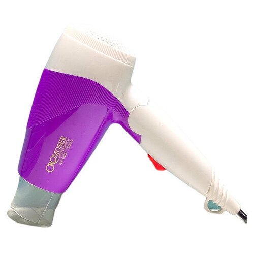 Фен для волос Cromozer CR 6800 дорожный складной 2 скорости 2 температурных режима 1500 Вт 69000₽