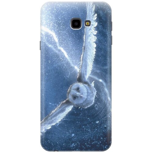 фото Re:pa накладка transparent для samsung galaxy j4+ с принтом "сова в полёте"