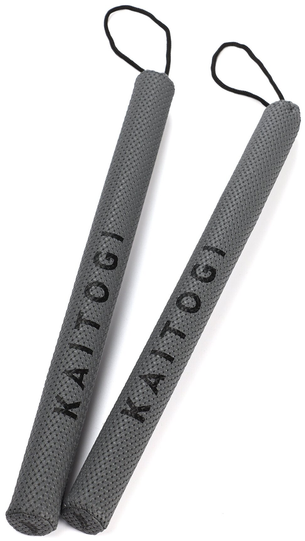 Тренерские палочки BASE by KAITOGI, кожзам, длина 50 см Ø4 см, рифленые 2 шт
