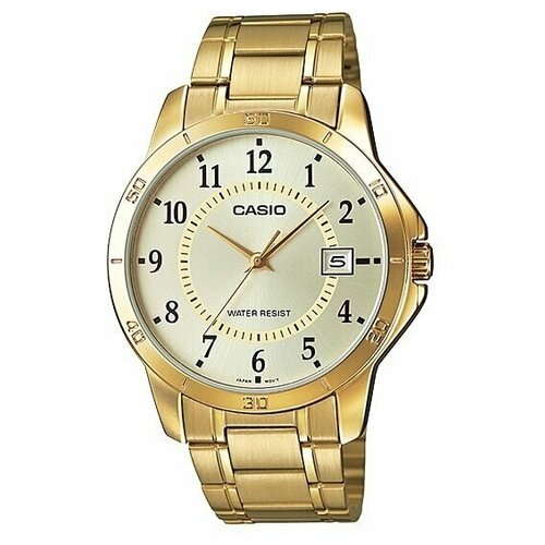 Наручные часы CASIO Collection MTP-V004G-9B, золотой, желтый