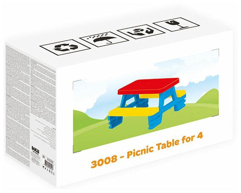 3008 Стол - пикник для 4 детей, Dolu - фотография № 3