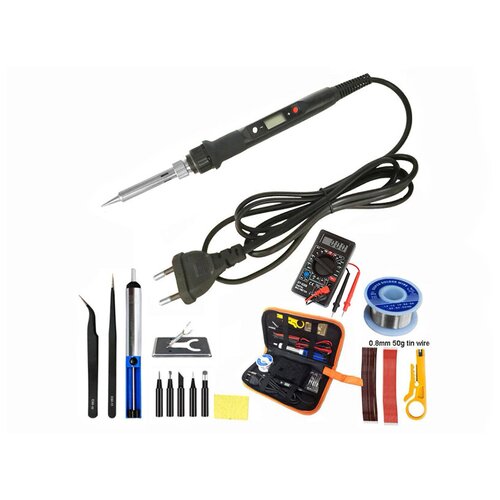 Набор паяльный большой на 80 Вт - 20 элементов в комплекте Паяльник с набором аксессуаров для пайки 290000₽