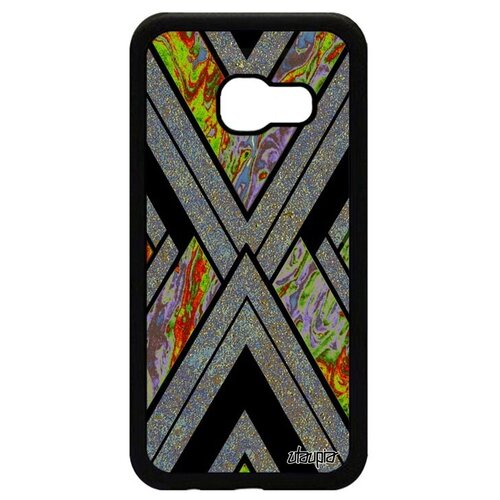 фото Стильный чехол на телефон // galaxy a3 2017 // "икс-орнамент" стиль геометрический, utaupia, серый