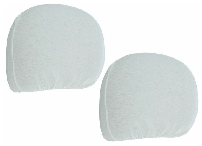 фото Чехлы на подголовник. белые. набор 2 шт. 1543529
