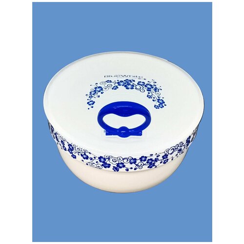 Герметичный ланч-бокс с цветочным рисунком (В-357)800мл