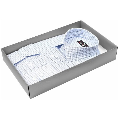 фото Рубашка alessandro milano 6001-02 цвет голубой размер 54 ru / xxl (45-46 cm