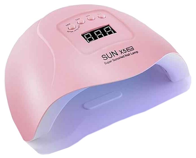 SUN Лампа для сушки ногтей X5 Plus, 80 Вт, LED-UV розовый